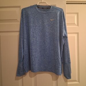 Nike Running Long Sleeve Shirt Size XL Heather Blue